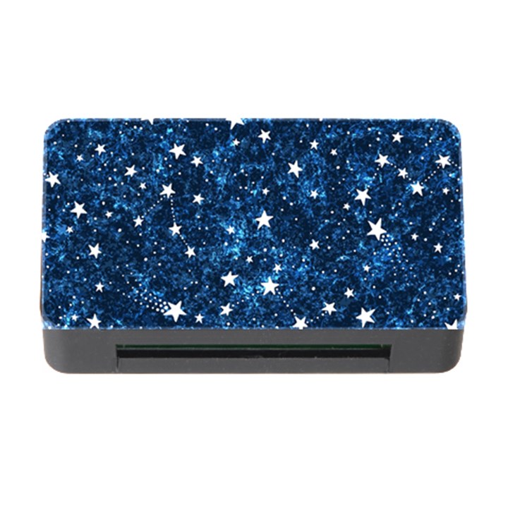 Dark Blue Stars Memory Card Reader with CF