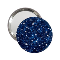 Dark Blue Stars 2 25  Handbag Mirrors by AnkouArts