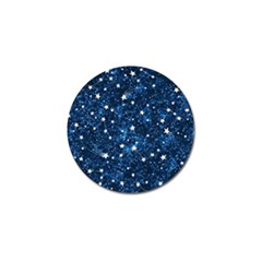 Dark Blue Stars Golf Ball Marker (4 Pack) by AnkouArts