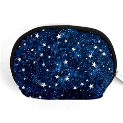 Dark Blue Stars Accessory Pouch (medium)