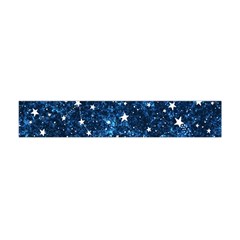 Dark Blue Stars Flano Scarf (mini) by AnkouArts