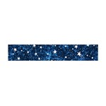 Dark Blue Stars Flano Scarf (Mini) Front