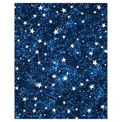 Dark Blue Stars Drawstring Bag (small)