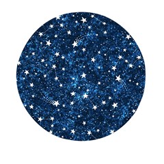 Dark Blue Stars Mini Round Pill Box (pack Of 5)