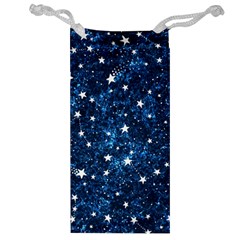 Dark Blue Stars Jewelry Bag