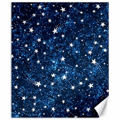 Dark Blue Stars Canvas 8  X 10  by AnkouArts