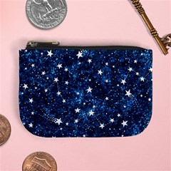 Dark Blue Stars Mini Coin Purse