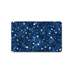 Dark Blue Stars Magnet (name Card)