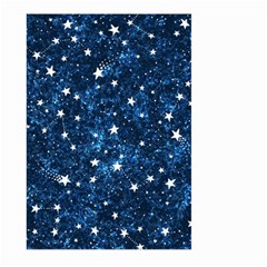 Dark Blue Stars Large Garden Flag (two Sides)