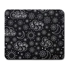 Dark Moon And Stars Large Mousepads