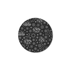 Dark Moon And Stars Golf Ball Marker (4 Pack) by AnkouArts