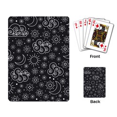 Dark Moon And Stars Playing Cards Single Design (rectangle)