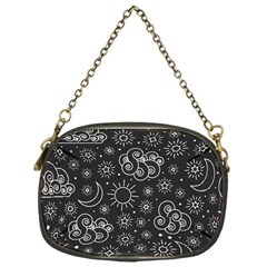 Dark Moon And Stars Chain Purse (one Side) by AnkouArts