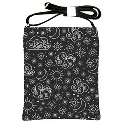 Dark Moon And Stars Shoulder Sling Bag