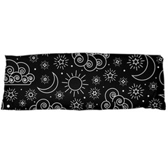 Dark Moon And Stars Body Pillow Case (dakimakura) by AnkouArts