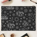 Dark Moon and Stars Cosmetic Bag (XXXL) Back