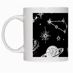 Dark Stars And Planets White Mugs