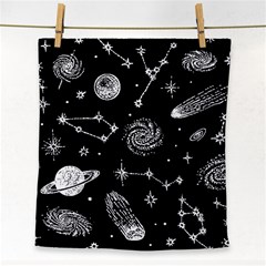 Dark Stars And Planets Face Towel