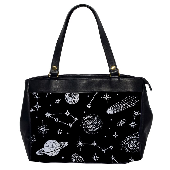 Dark Stars and Planets Oversize Office Handbag