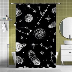 Dark Stars And Planets Shower Curtain 48  X 72  (small) 