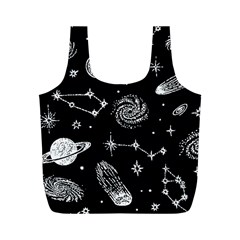 Dark Stars And Planets Full Print Recycle Bag (m)