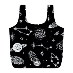 Dark Stars And Planets Full Print Recycle Bag (l)