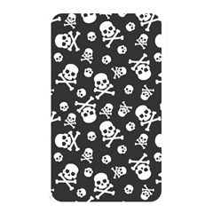 Skull And Cross Bone On Black Background Memory Card Reader (rectangular) by AnkouArts