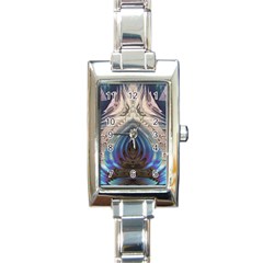 Desert Bloom Rectangle Italian Charm Watch by MRNStudios