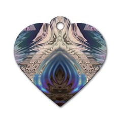 Desert Bloom Dog Tag Heart (two Sides) by MRNStudios