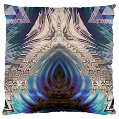 Desert Bloom Large Flano Cushion Case (one Side) by MRNStudios