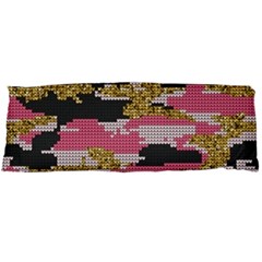 Abstract Glitter Gold, Black And Pink Camo Body Pillow Case Dakimakura (two Sides) by AnkouArts