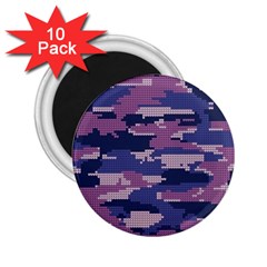 Abstract Purple Camo 2 25  Magnets (10 Pack)  by AnkouArts