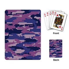 Abstract Purple Camo Playing Cards Single Design (rectangle)