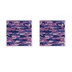 Abstract Purple Camo Cufflinks (square) by AnkouArts