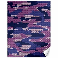 Abstract Purple Camo Canvas 18  X 24  by AnkouArts