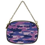 Abstract Purple Camo Chain Purse (One Side) Front