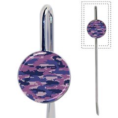 Abstract Purple Camo Book Mark by AnkouArts