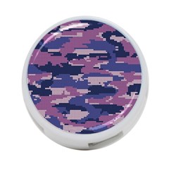 Abstract Purple Camo 4-port Usb Hub (one Side) by AnkouArts