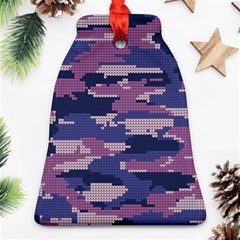 Abstract Purple Camo Ornament (bell)