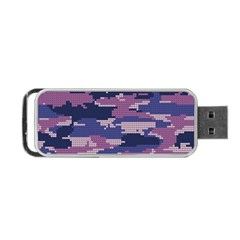 Abstract Purple Camo Portable Usb Flash (two Sides) by AnkouArts