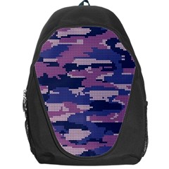 Abstract Purple Camo Backpack Bag by AnkouArts