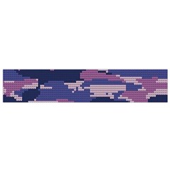 Abstract Purple Camo Small Flano Scarf