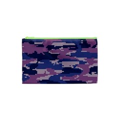 Abstract Purple Camo Cosmetic Bag (xs)