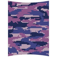 Abstract Purple Camo Back Support Cushion by AnkouArts