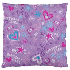  Hearts And Stars On Light Purple  Standard Flano Cushion Case (two Sides) by AnkouArts