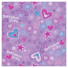  Hearts And Stars On Light Purple  Lightweight Scarf 