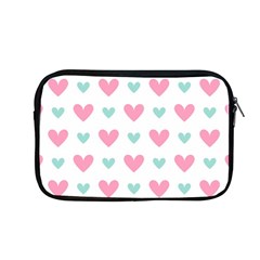 Pink Hearts One White Background Apple Macbook Pro 13  Zipper Case by AnkouArts