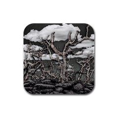 Dark Fantasy Landscape Poster Rubber Square Coaster (4 Pack)  by dflcprintsclothing