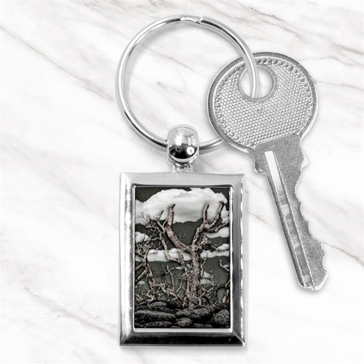 Dark Fantasy Landscape Poster Key Chain (Rectangle)