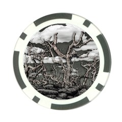 Dark Fantasy Landscape Poster Poker Chip Card Guard by dflcprintsclothing